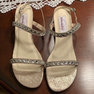 Champagne Beaded Dress Shoes